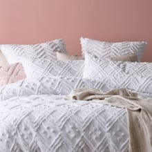 Medallion Vintage Washed Tufted Cotton European Pillowcase